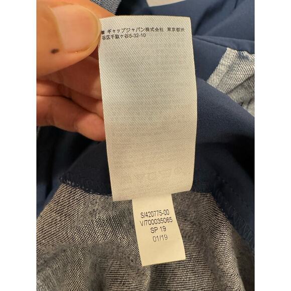 Banana Republic Women Chambray Blue Linen Blend Tie Waist Jumpsuit, Size 4 - Picture 10 of 11